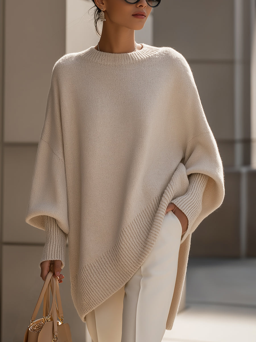 Mary – Effortless Elegance Oversized Poncho