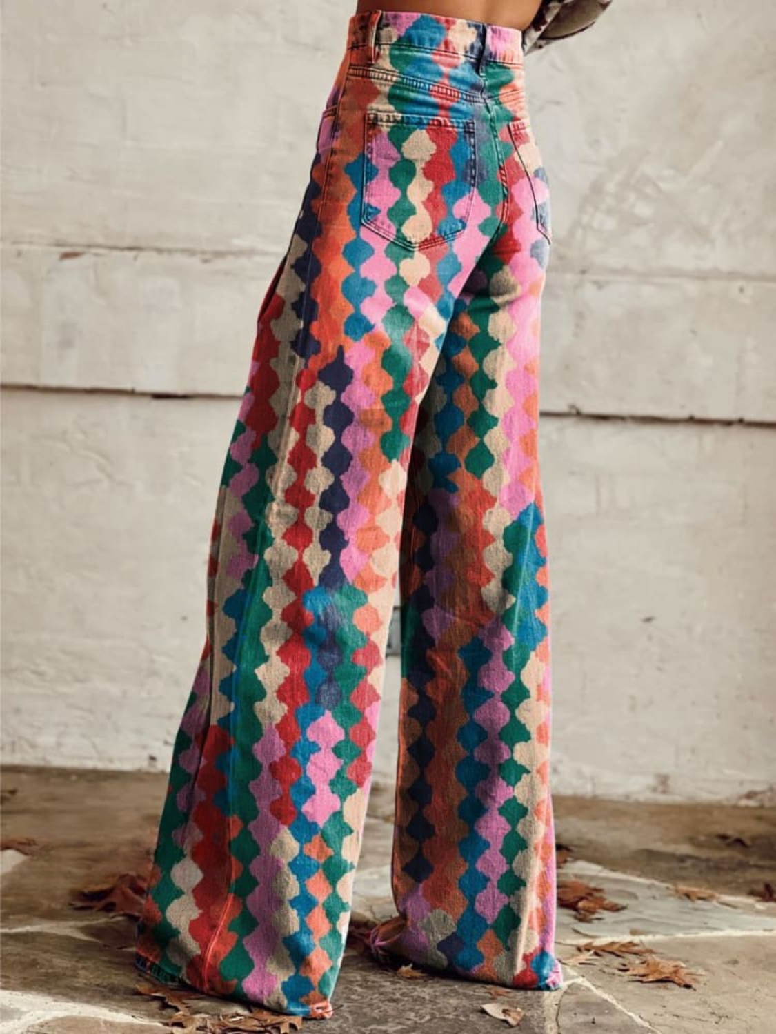 Lina™ - Retro-Inspired Relaxed Wide Leg Trousers