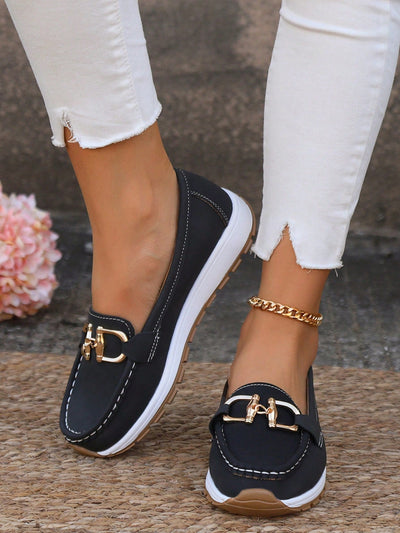 Dana - Flat Buckle Loafers