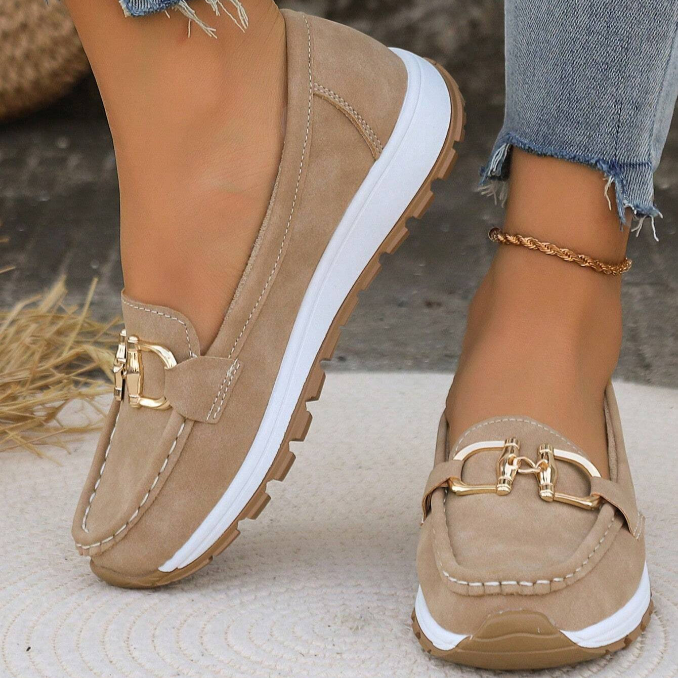 Dana - Flat Buckle Loafers