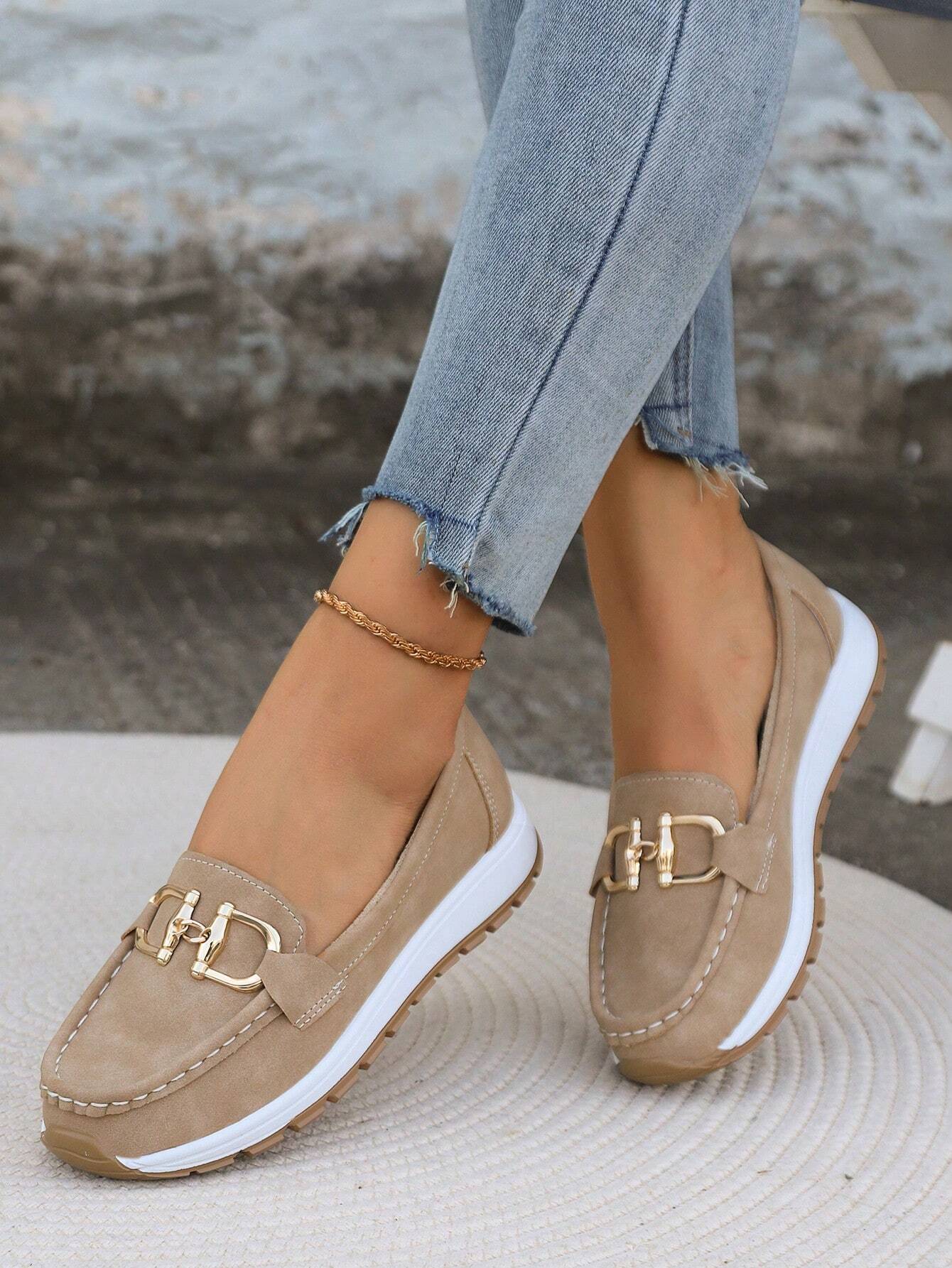Dana - Flat Buckle Loafers