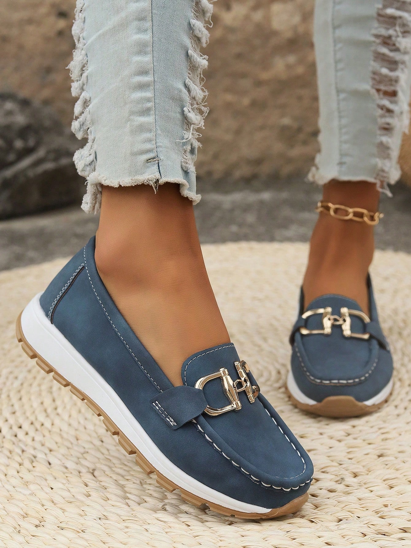 Dana - Flat Buckle Loafers