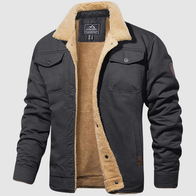 Men’s Sherpa-Lined Bomber Jacket