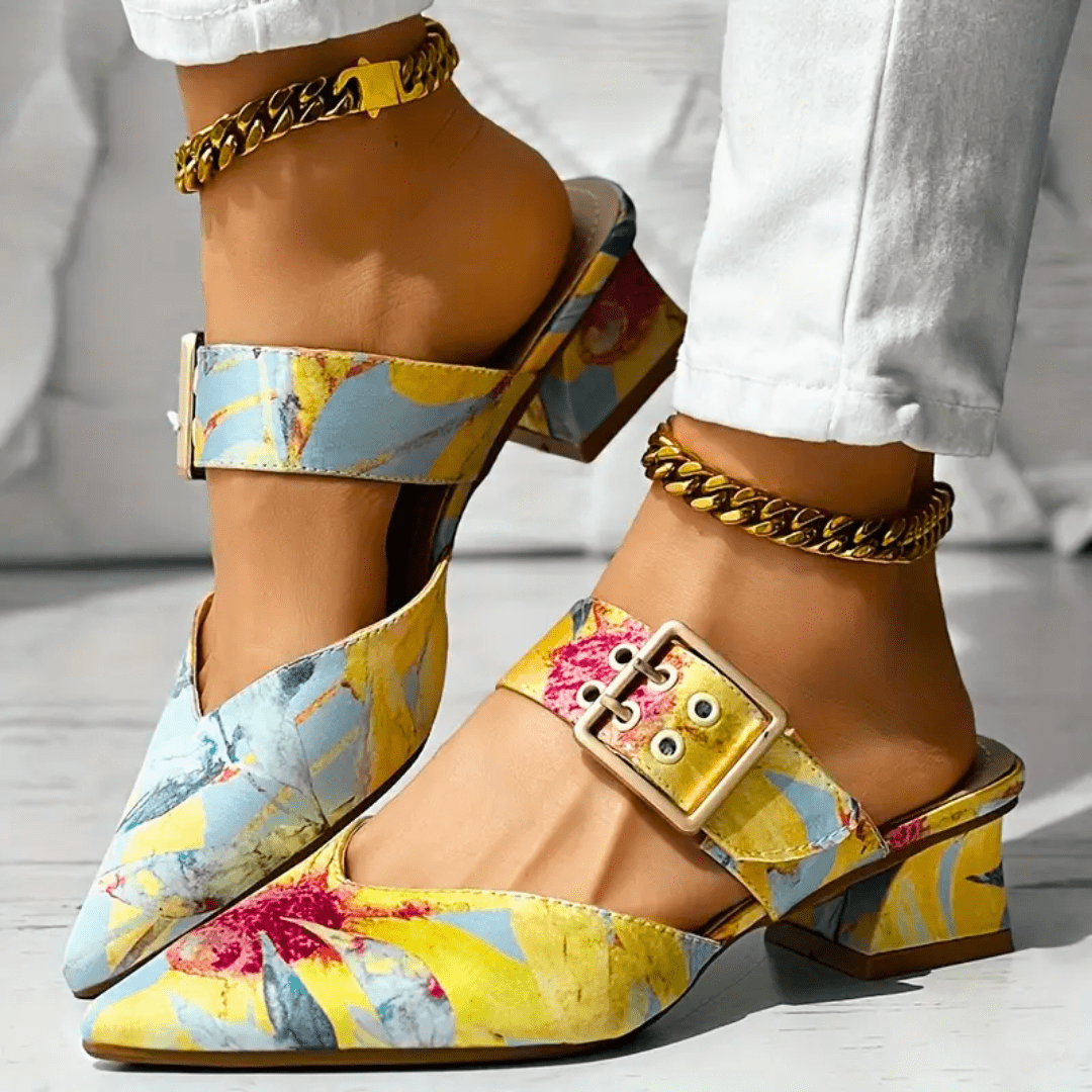 Bello | Vibrant Rainbow Heels