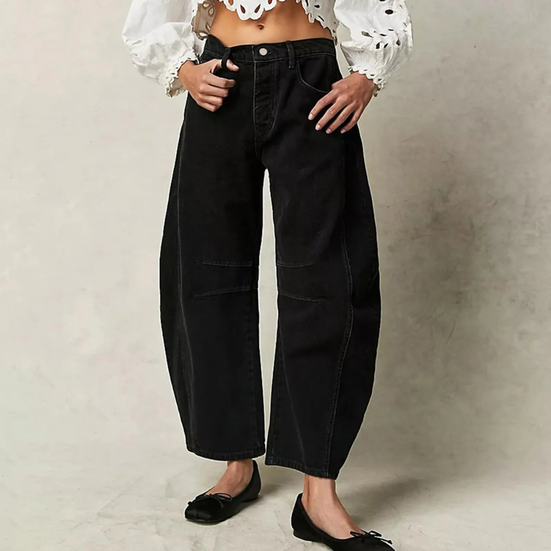 Ellie™ - Relaxed Fit Wide Leg Jeans