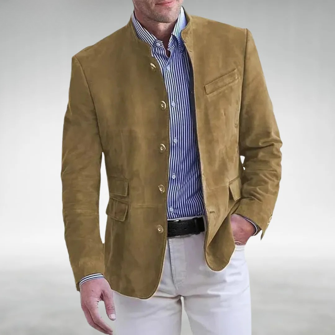Men’s Suede Leather Jacket – Timeless Style with Premium Comfort