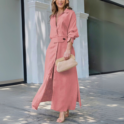 Jeanette™ | Chic V-Neck Maxi Dress