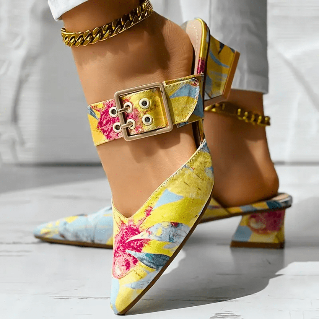 Bello | Vibrant Rainbow Heels