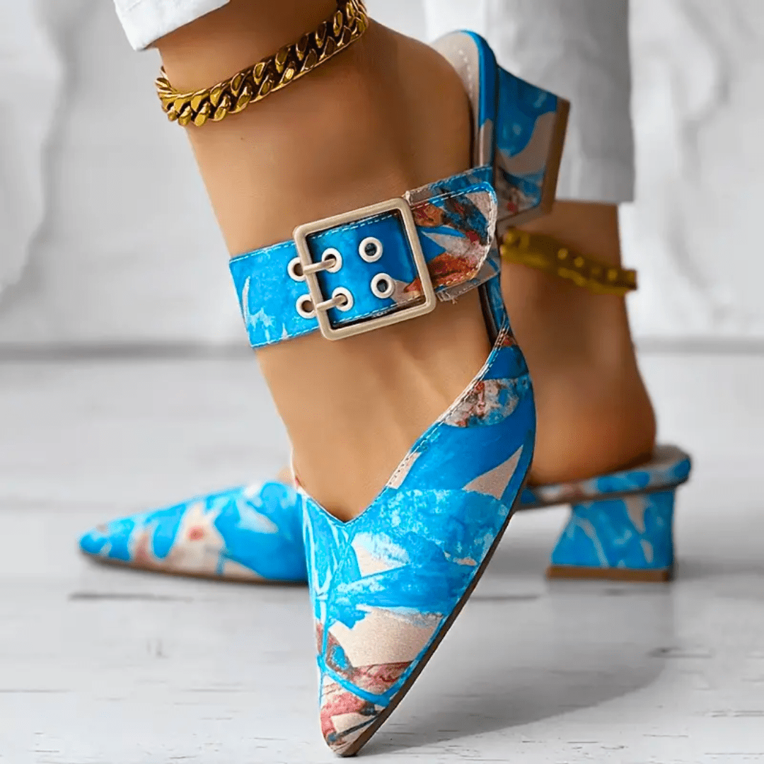 Bello | Vibrant Rainbow Heels
