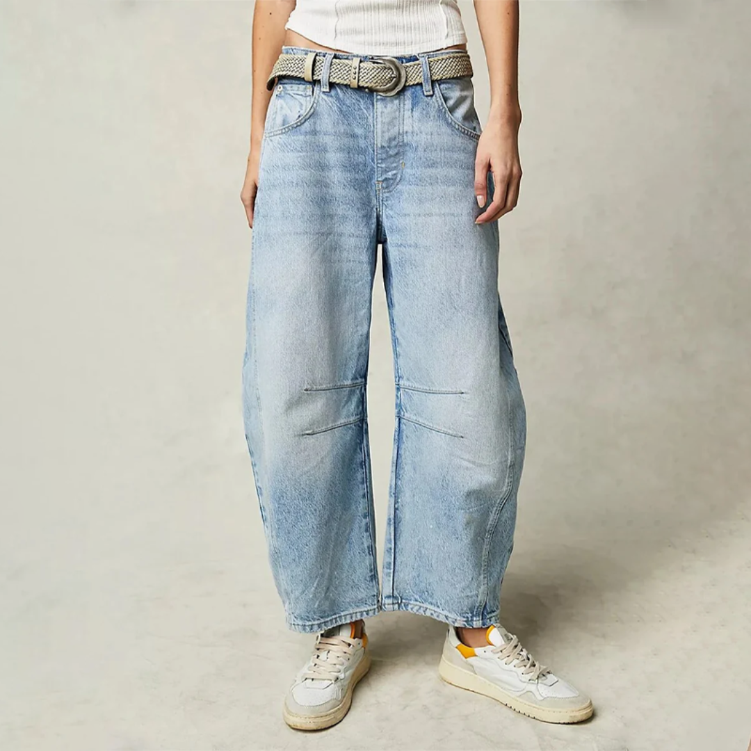 Ellie™ - Relaxed Fit Wide Leg Jeans