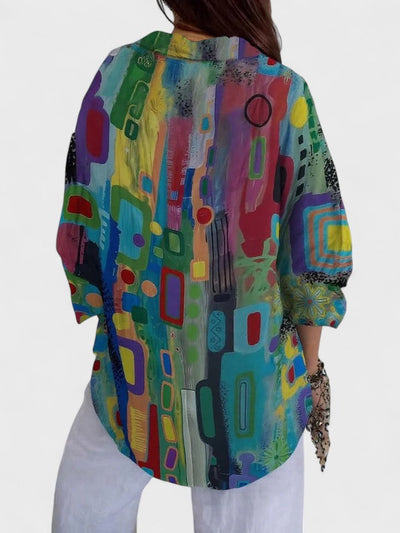 Rose™ | Chic Geometric Pattern Top