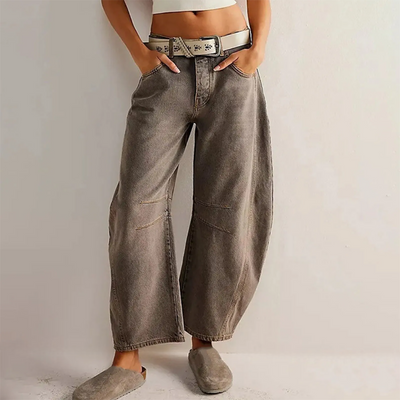 Ellie™ - Relaxed Fit Wide Leg Jeans