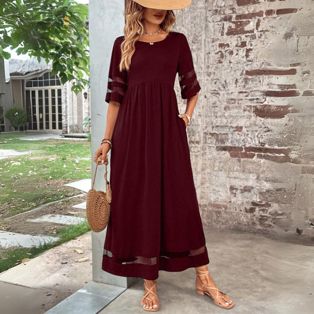 Aubrey™ – Figure-Enhancing Tummy-Control Midi Dress