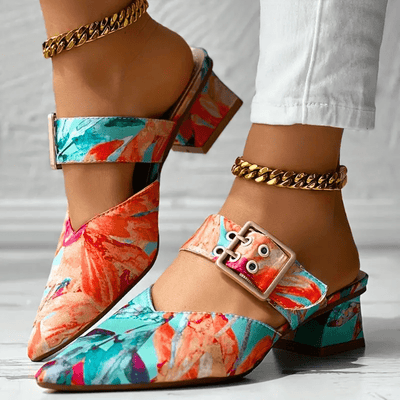 Bello | Vibrant Rainbow Heels