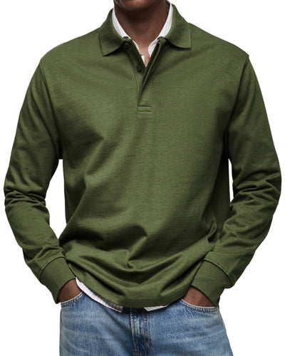 Henry - Luxury Long-Sleeved Polo