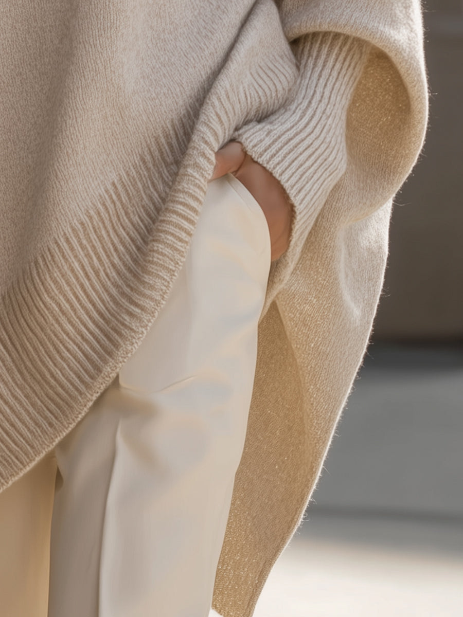 Mary – Effortless Elegance Oversized Poncho