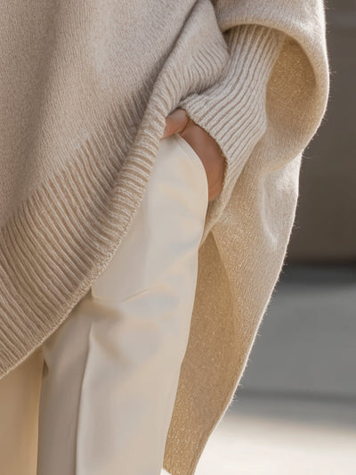 Mary – Effortless Elegance Oversized Poncho