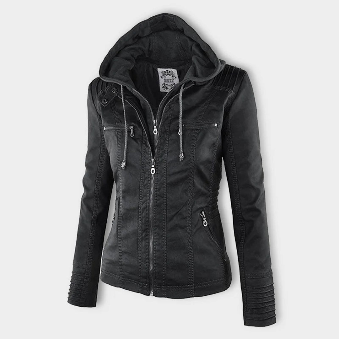 Sophia™ | Elegant leather jacket