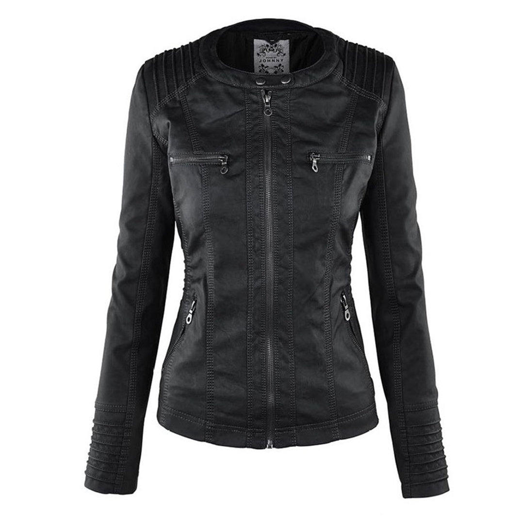 Sophia™ | Elegant leather jacket