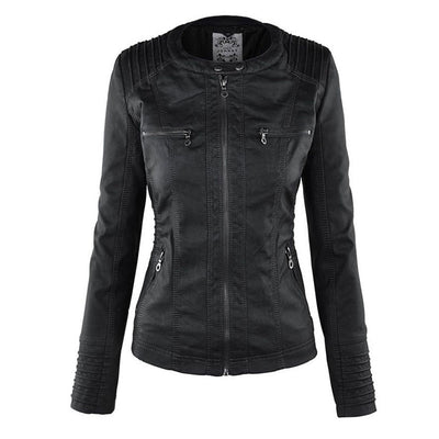 Sophia™ | Elegant leather jacket