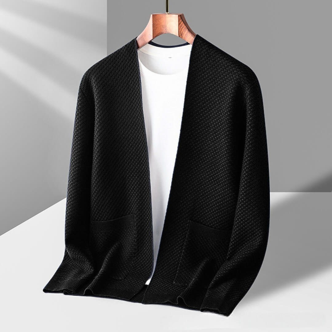 James™ - Cozy Honeycomb Knit Cardigan