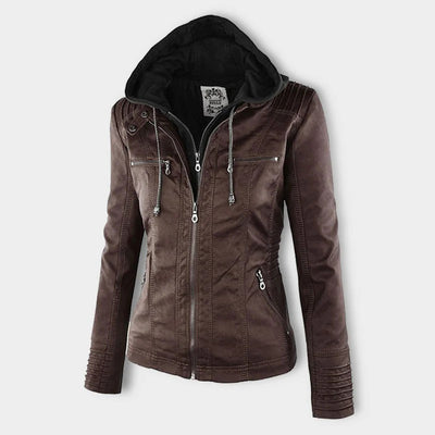 Sophia™ | Elegant leather jacket
