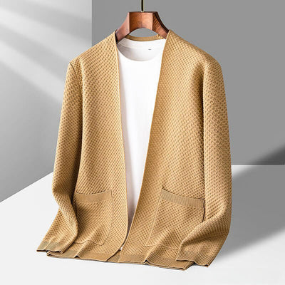 James™ - Cozy Honeycomb Knit Cardigan