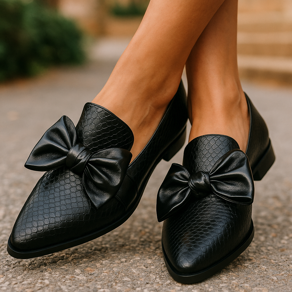 Sophia - Loafer with Bow Detail