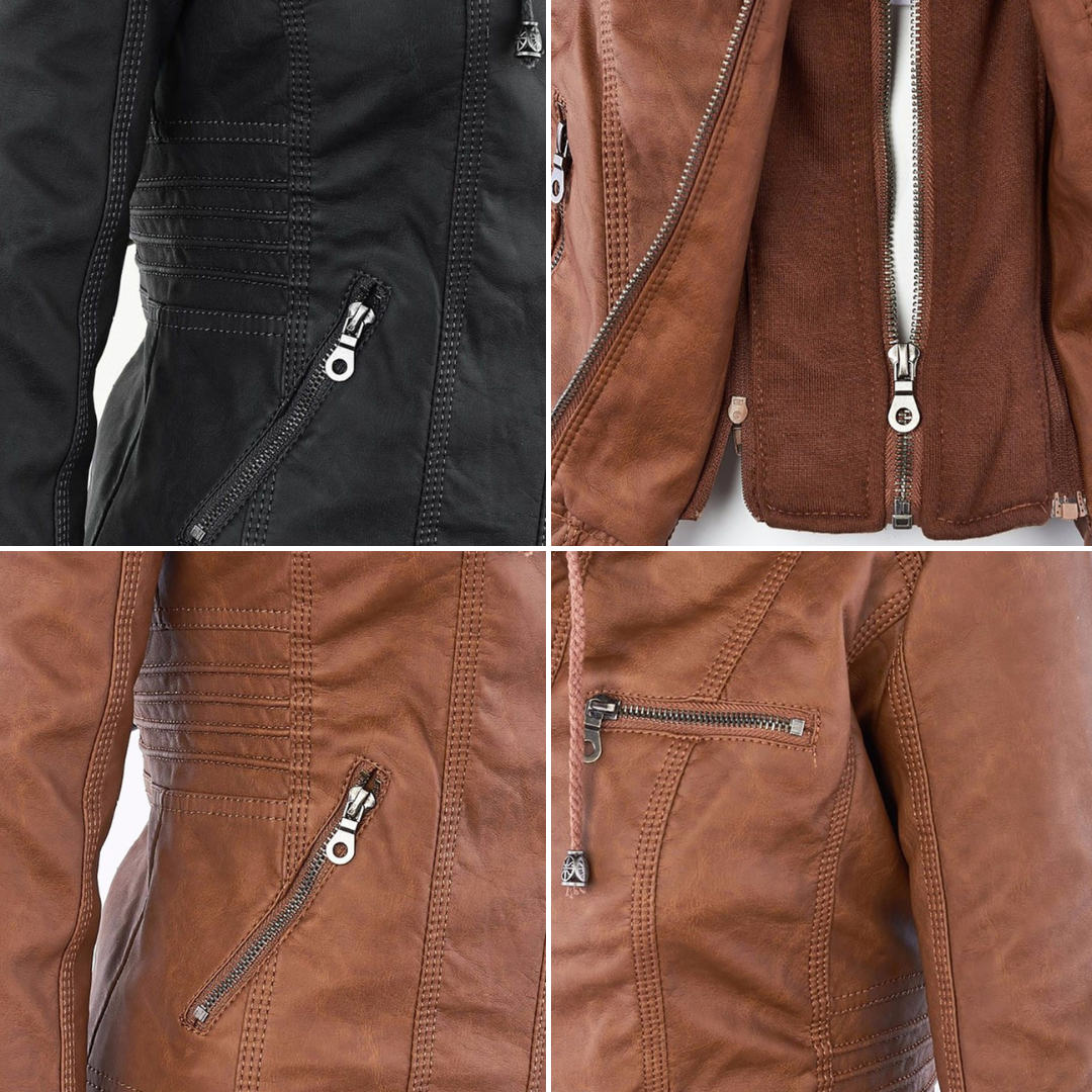 Sophia™ | Elegant leather jacket