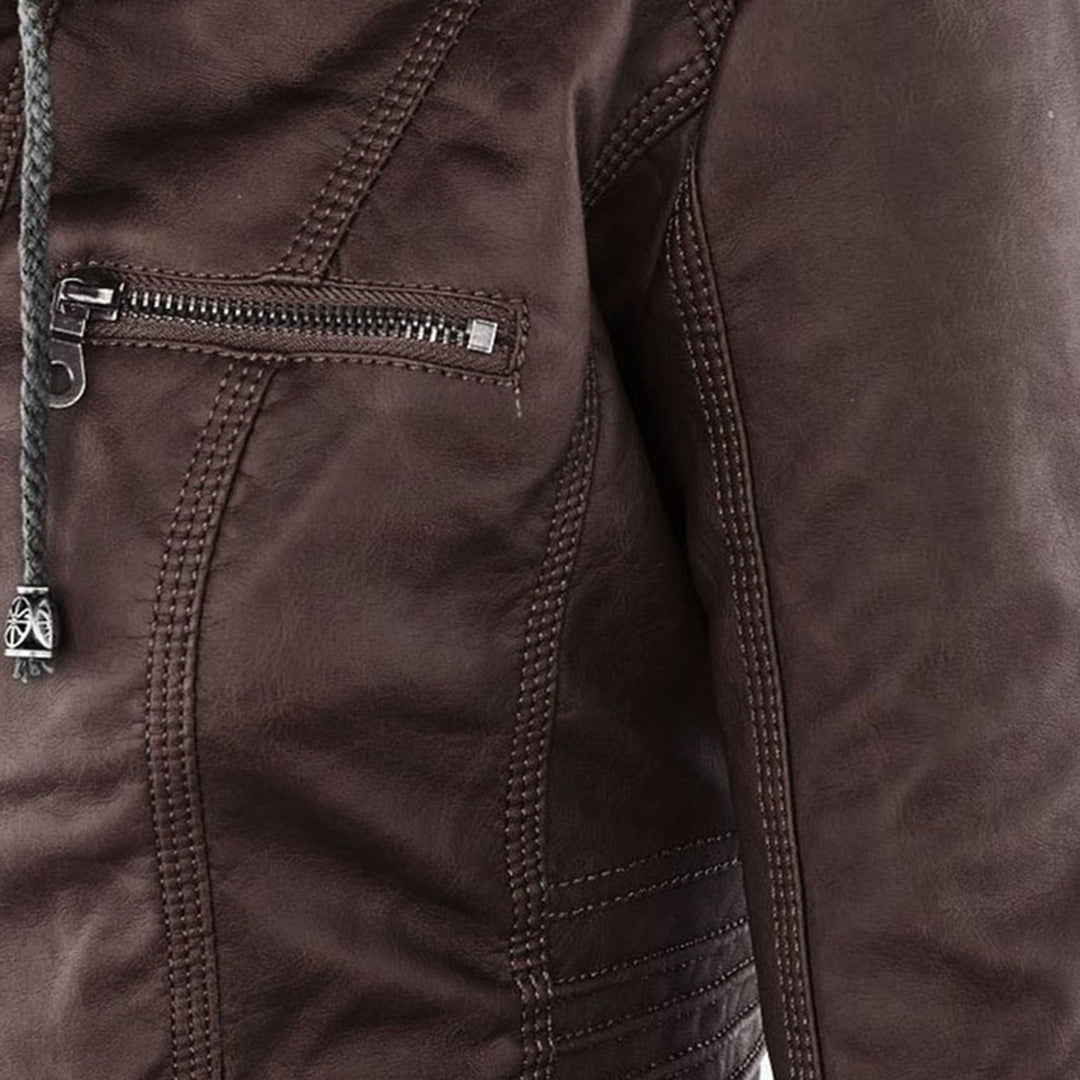 Sophia™ | Elegant leather jacket