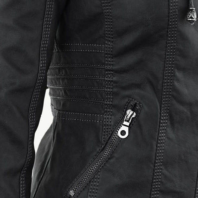 Sophia™ | Elegant leather jacket