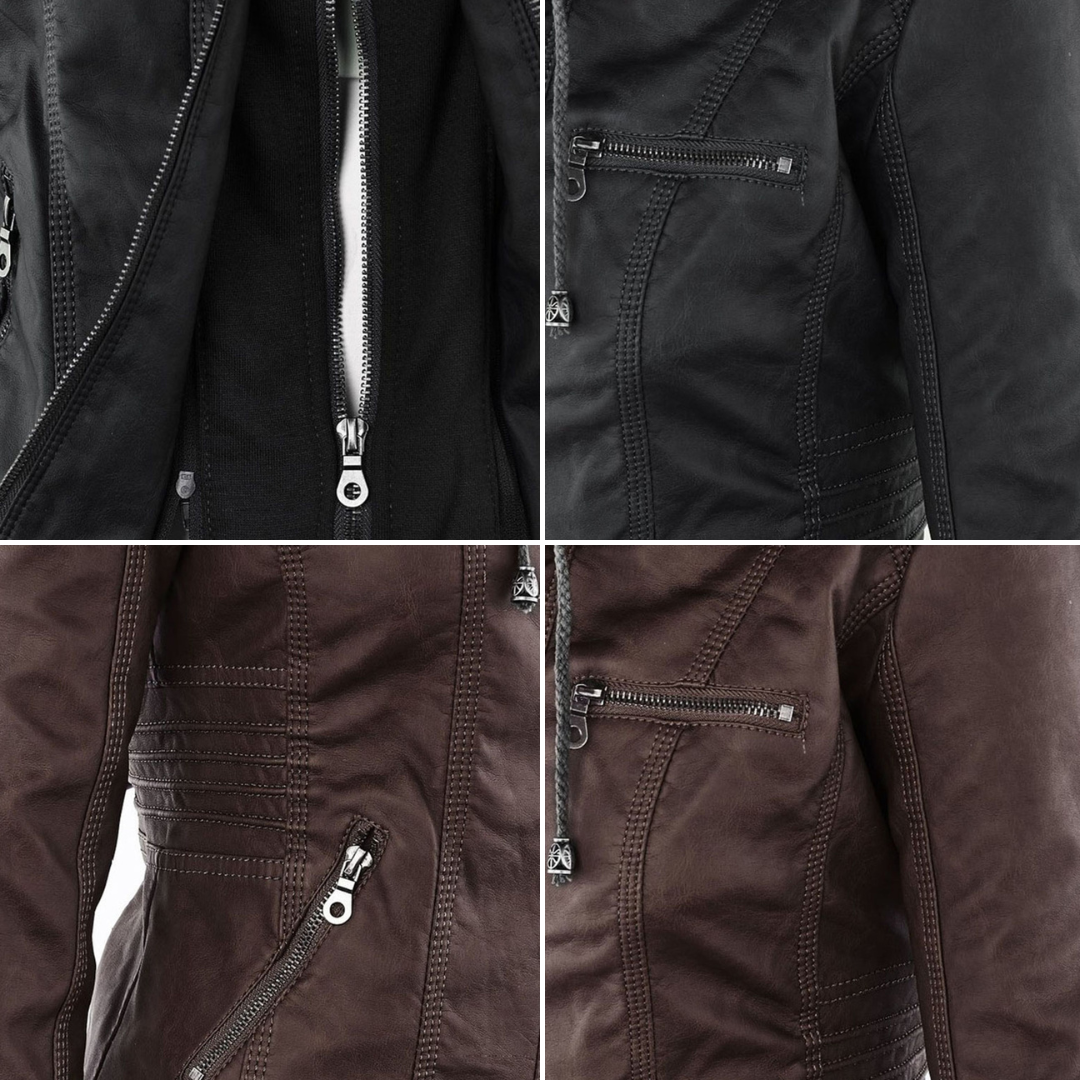 Sophia™ | Elegant leather jacket