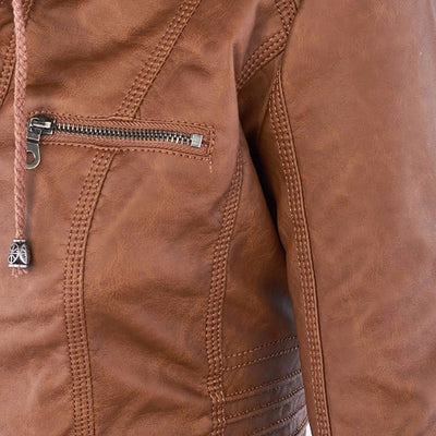 Sophia™ | Elegant leather jacket