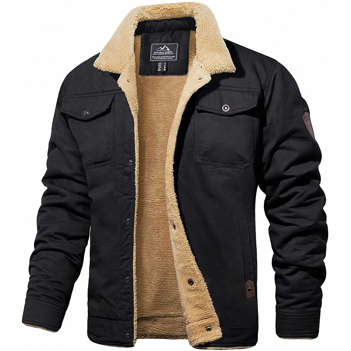 Men’s Sherpa-Lined Bomber Jacket