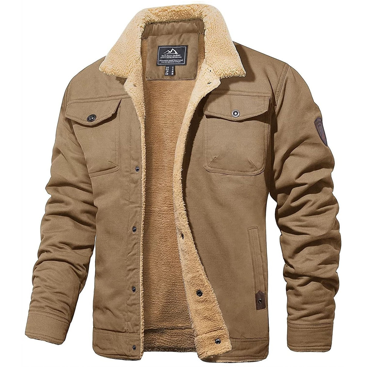 Men’s Sherpa-Lined Bomber Jacket