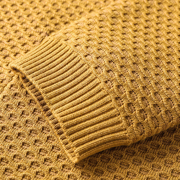 James™ - Cozy Honeycomb Knit Cardigan