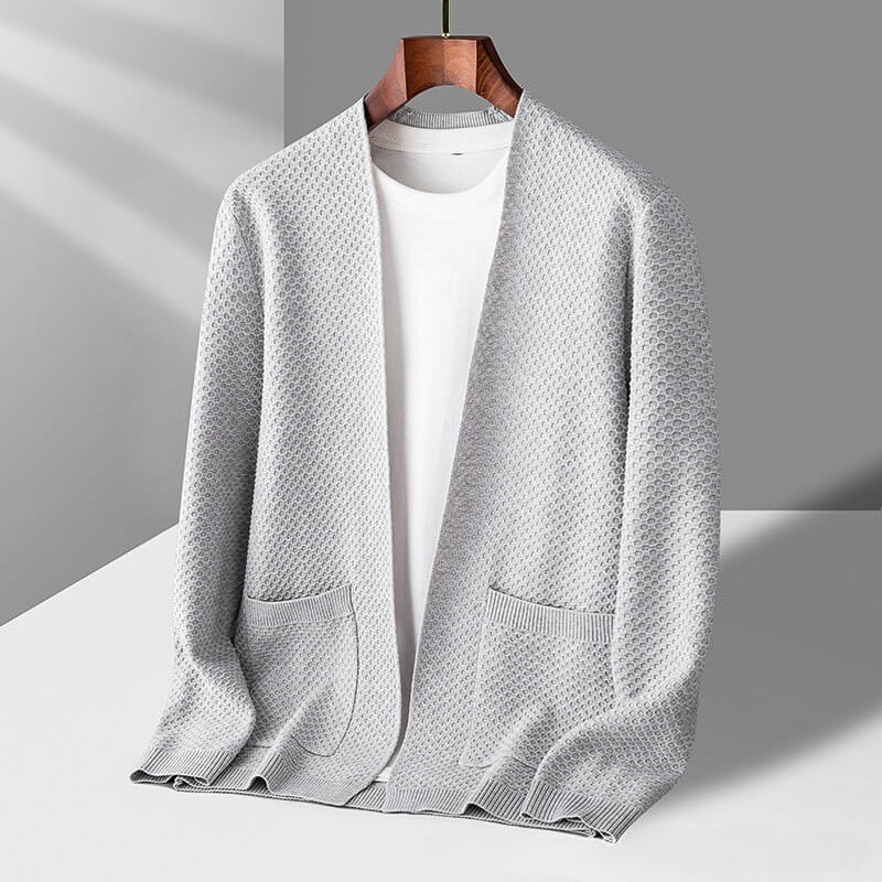 James™ - Cozy Honeycomb Knit Cardigan