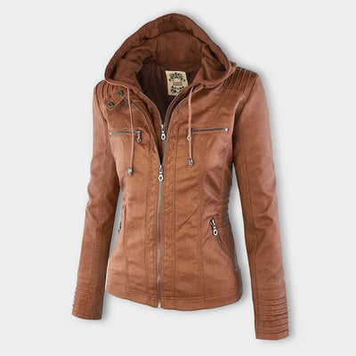 Sophia™ | Elegant leather jacket