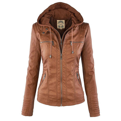Sophia™ | Elegant leather jacket