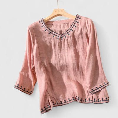 Taysia | Sophisticated V-Neck Top