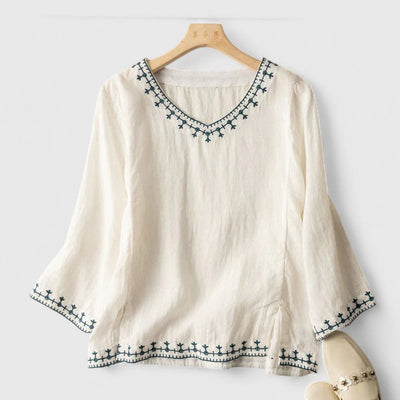 Taysia | Sophisticated V-Neck Top