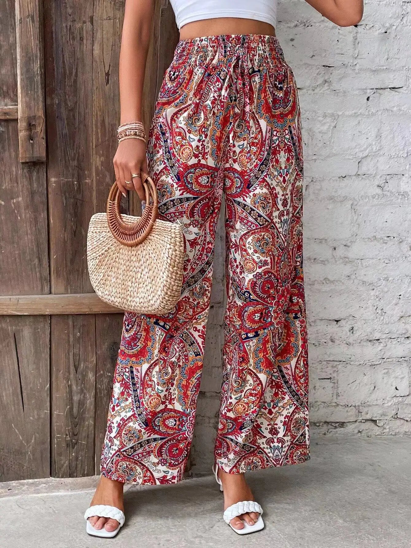 Olivia™ - Retro-Inspired Wide-Leg Trousers