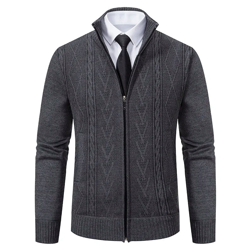 Aristo Knit Zip-Up Cardigan