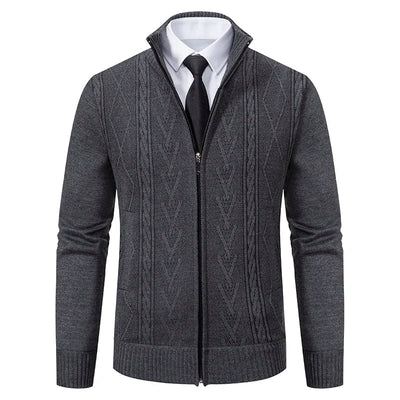 Aristo Knit Zip-Up Cardigan
