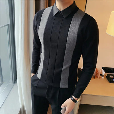 Elijah™ - Timeless Striped Knit Sweater