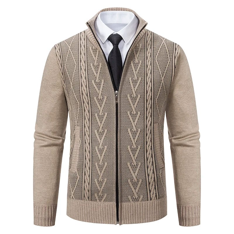 Aristo Knit Zip-Up Cardigan