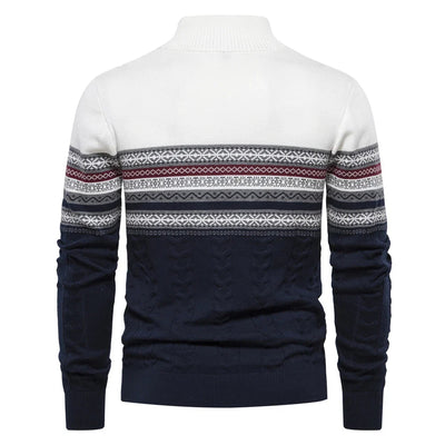 Henry™ - Chic Fair Isle Half-Zip Sweater