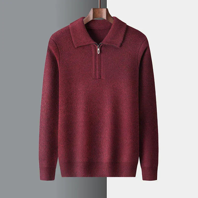 Isaac™ - Cozy Quarter Zip Sweater for Ultimate Warmth
