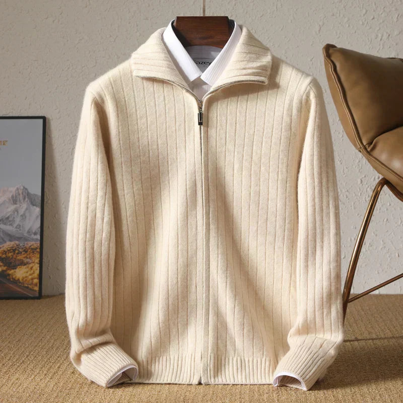 Owen™ - Cozy Merino Wool Business Cardigan