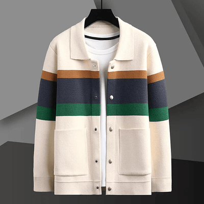 Nathan™ - Cozy Striped Cardigan